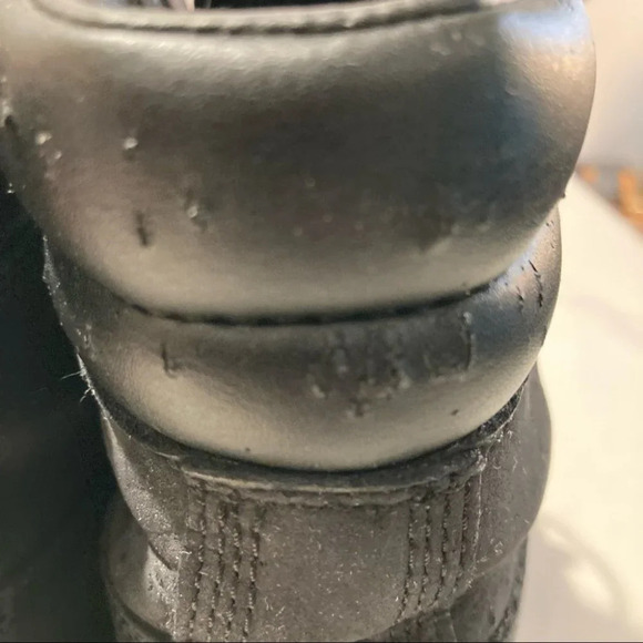 TIMBERLAND Sz Suede Lace Up Combat Moto Style Boots - Picture 6 of 13